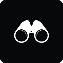 Binoculars icon,  Illustration of binoculars icon on white background
