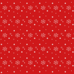 Seamless pattern with snowflakes. Vector illustration	