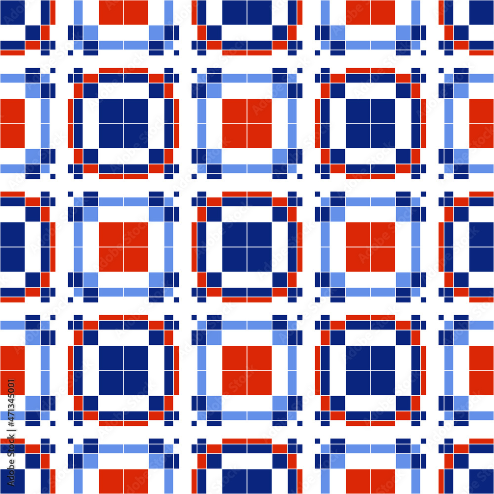 Aufkleber an abstract seamless pattern of geometric shapes