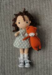 
Crochet doll pattern, amigurumi doll for young girl, gift