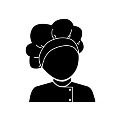 Chef hat icon flat design