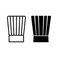 Chef hat icon flat design