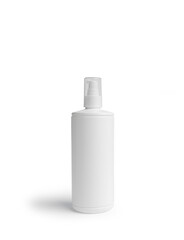 Plastic spray bottle on white background
