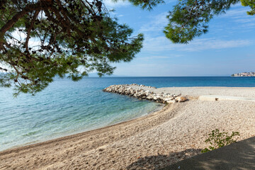 sunny beach, close up on sand
