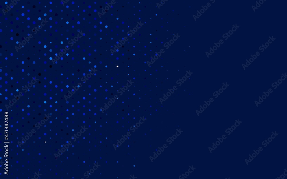 Poster light blue vector pattern with spheres.