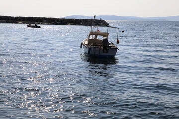 fishing boat in the sea