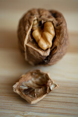 noce frutta secca a guscio macro