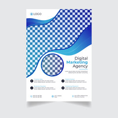 Corporate business flyer template design 
