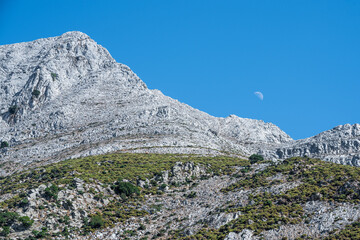 Fototapeta na wymiar Mount Zas in Naxos Cyclades Greece