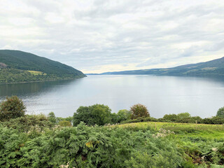 Fototapeta na wymiar A view of Loch Ness in Scotland