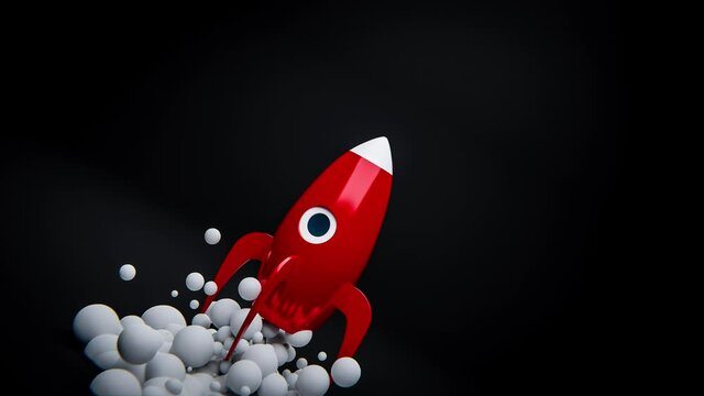 Raketenstart - Thema Start-Up oder Motivation oder Karriere