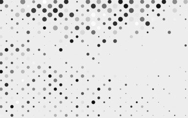 Light Silver, Gray vector backdrop with dots.