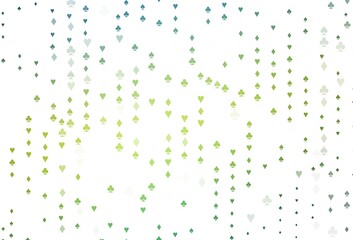 Light Blue, Yellow vector template with poker symbols.