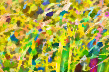 Abstract multicolored brush strokes abstract background.