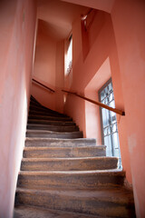  Infinite dark   stairs going up and up.