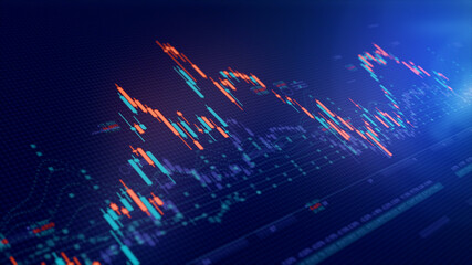 Trading Stock Market Digital World