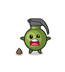 grenade earth surprised to meet poop