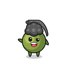 grenade character as the afro boy