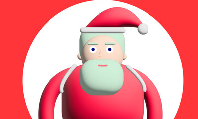3d Santa Christmas December Gift Snow
