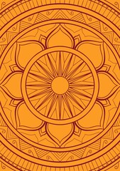 Colorful mandala illustration pattern