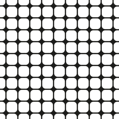 Seamless abstract geometric rounded tile pattern background
