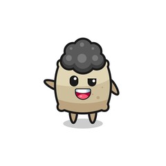 sack character as the afro boy