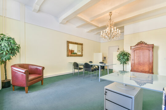 Spacious room with table