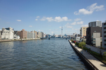 Obraz premium 隅田川の風景