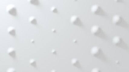 White convex background made of anti-aliased geometry. 3d rendering