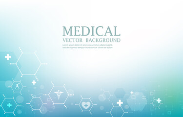 Abstract modern healthcare and medical vector background