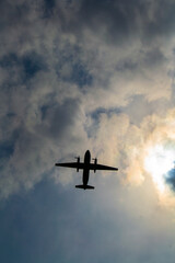 airplane in flight