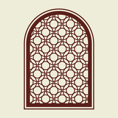 Retro window logo vector business corporate identity illustration