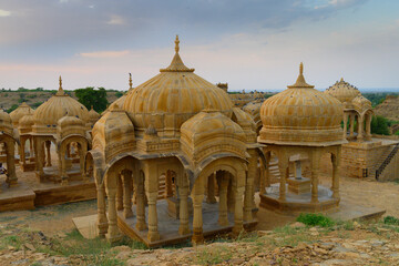 Bada Bagh or Barabagh, means Big Garden, is a garden complex in Jaisalmer, Rajasthan, India, for Royal cenotaphs, or chhatris, of Maharajas means Kings of Jaisalmer state. Tourist attraction.