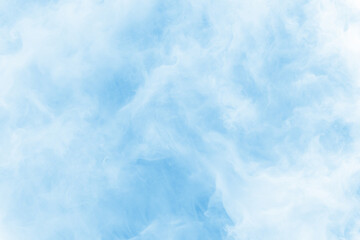 white haze smoke or fog on blue background