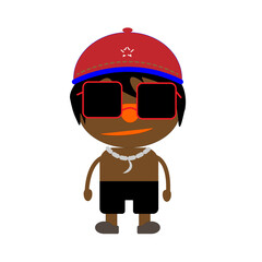 illustration of young guy with some style