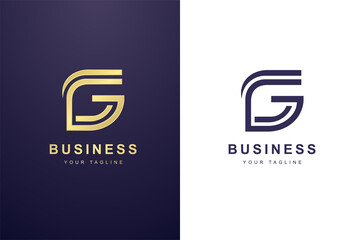Initial Letter G Logo For Business or Media Company.