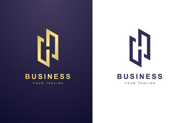 Initial Letter H Logo For Business or Media Company.