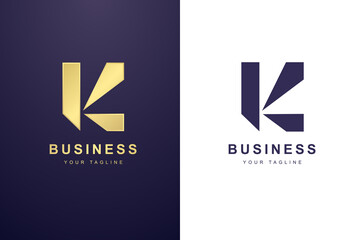 Initial Letter K Logo For Business or Media Company.