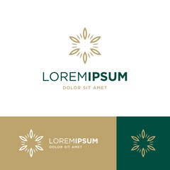 Vector graphic of flower logo, perfect for fashion, beauty logo