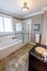 Fragment of a luxury bathroom