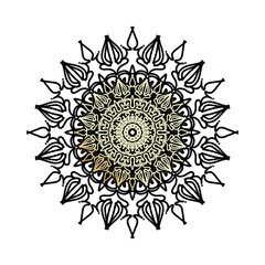 Luxury Mandala Gold Ornament.