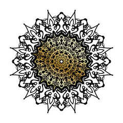 Luxury Mandala Gold Ornament.