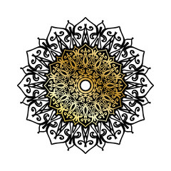 Luxury Mandala Gold Ornament.