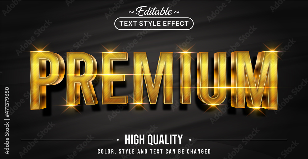 Poster editable text style effect - premium text style theme.