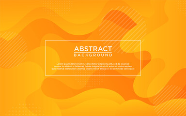 Modern Liquid background. Orange elements with fluid gradient. Dynamic shapes composition