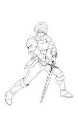 Fototapeta premium ファンタジーの戦士