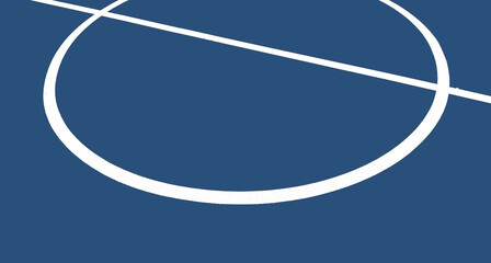 colorful basketball lines on an outdoor court  © andy