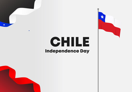 Chile independence day background banner poster for national celebration on September 18 th.