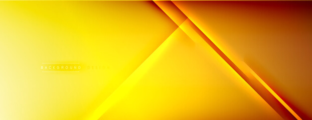 Abstract background - lines composition created with lights and shadows. Technology or business digital template. Trendy simple fluid color gradient abstract background with dynamic