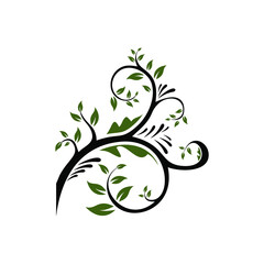 tree floral design element